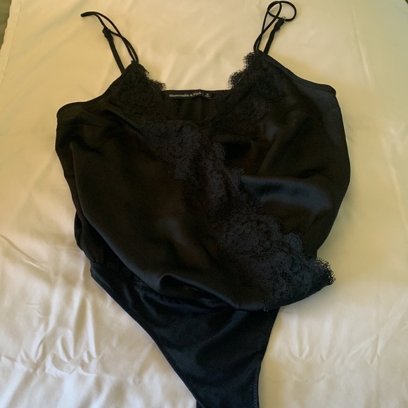 Abercrombie silk and lace bodysuit 🖤 - Picture 2 of 3